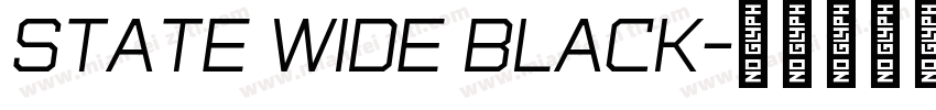 State Wide Black字体转换